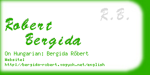robert bergida business card